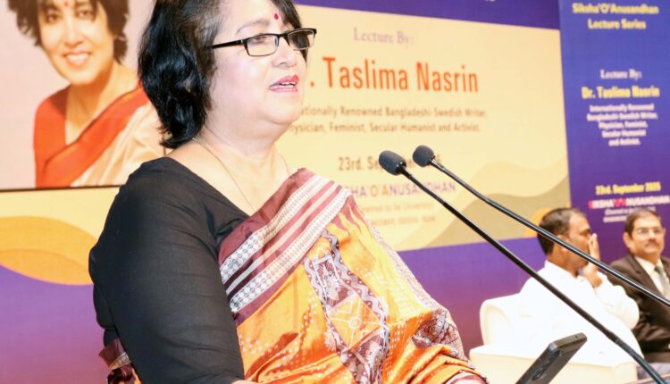 Laws should be made for equality and human rights: Taslima Nasrin