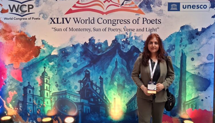 Odia poetess participates in UNESCO-organized 'World Congress of Poets'